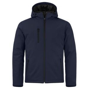 Clique Mens Padded Soft Shell Jacket / Dark Navy